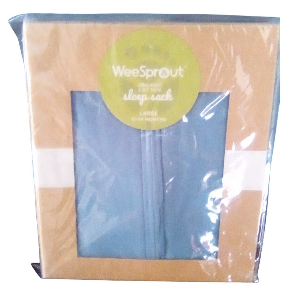 WeeSprout Organic Cotton Sleep Sack Blanket Baby Sleeping Bag (LG) (4) AVAILABLE